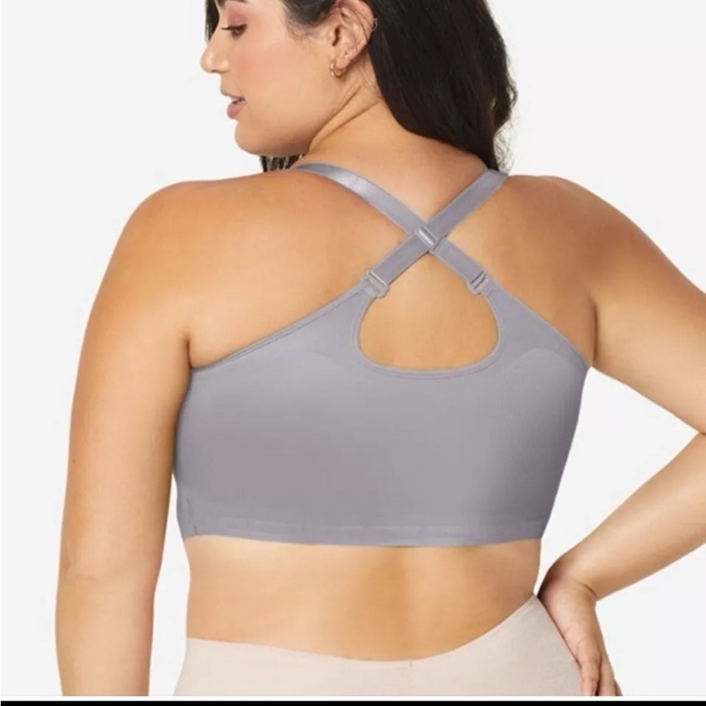 Ruby Ribbon Gray Bra - Picture 2 of 4